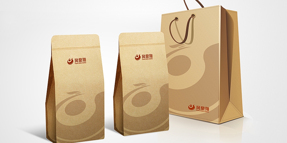 鳳鼎祥茶葉包裝設(shè)計紙袋裝_高瑞品牌_北京包裝設(shè)計
