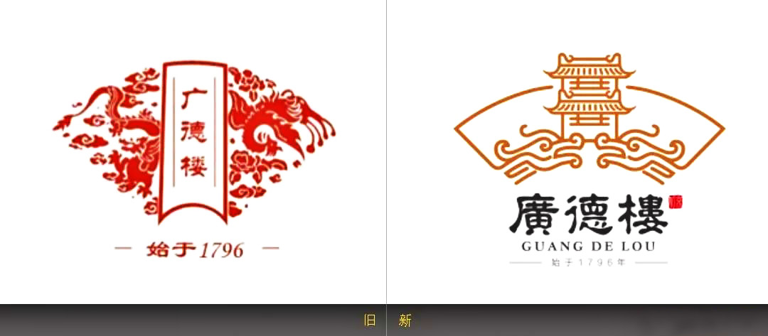 廣德樓新舊LOGO設(shè)計(jì)對(duì)比_高瑞品牌